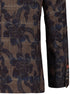 Brown Flower Check Blazer